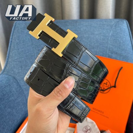 Hermes Black Belt 3.8cm