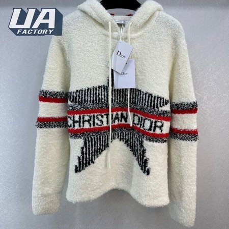 Dior Five-pointed Star Hooded Knit Hoodie