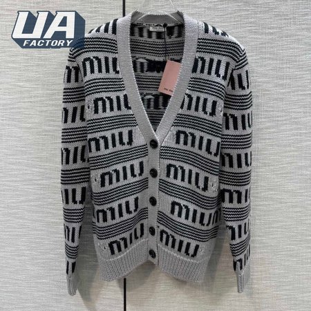 Miu Miu V-Neck Cardigan Sweater