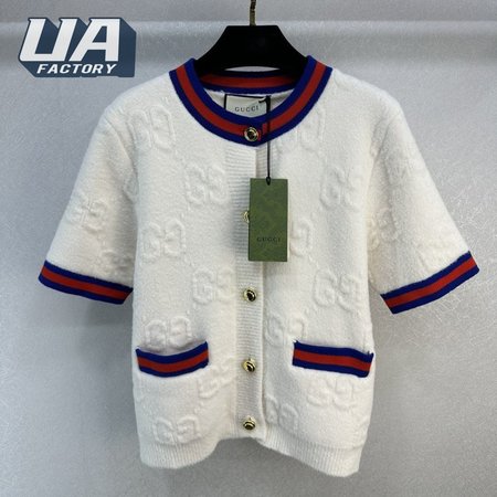 Gucci White knit Short Sleeve