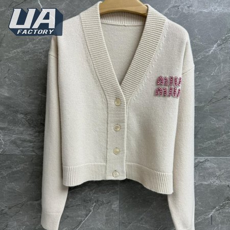 Miu Miu V-Neck Cardigan Sweater