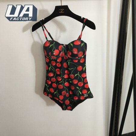Dolce & Gabbana Cherry One-Piece Swimsuit