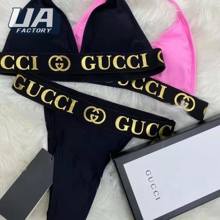 Gucci Black Two-Piece Swimsuit