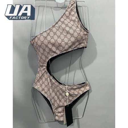 Gucci Waist-Revealing One-Piece Swimsuit