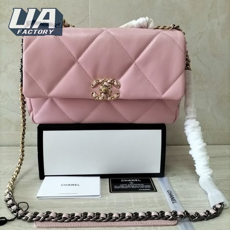 Chanel 19 Handbag Number AS1160 Pink 26cm