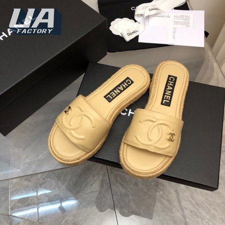 Chanel Casual Style Leather Party Style Elegant Sandals