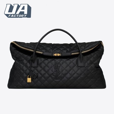 Saint Laurent Es Giant Travel Bag In Quilted Leather