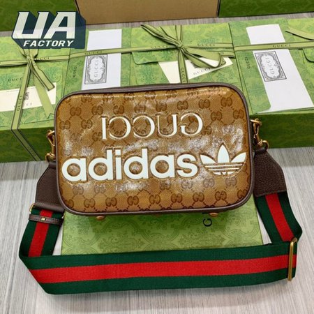 Gucci x Adidas Small Shoulder Bag Beige/Brown