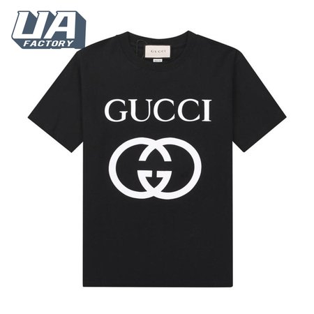 Gucci Interlocking GG Print T-shirt Men's Black Ivory