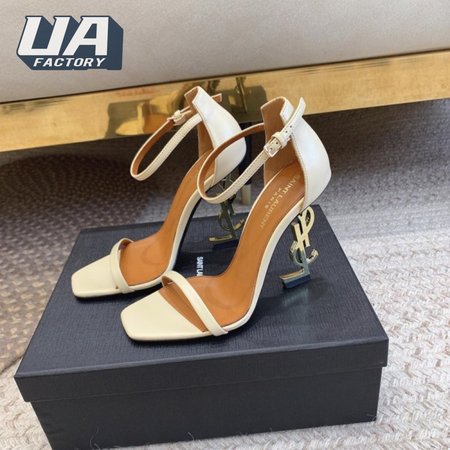 Saint Laurent Women's Opyum Patent Leather Sandals