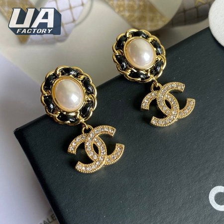 Chanel Pearl CC Earrings