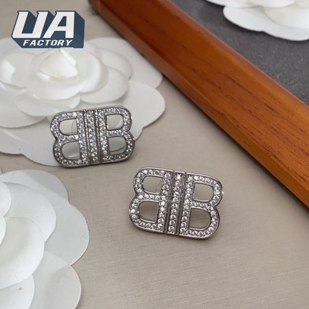 Balenciaga Women's BB 2.0 Xs Earrings In Silver