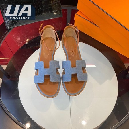 Hermes Santorini Leather Sandal
