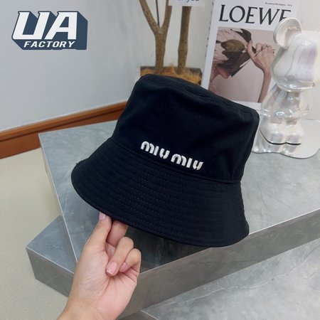 Miu Miu Logo Embroidered Bucket Hat