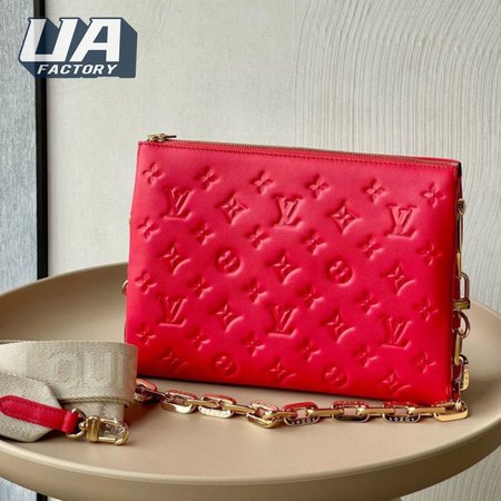 coussin bag monogram embossed lambskin pm