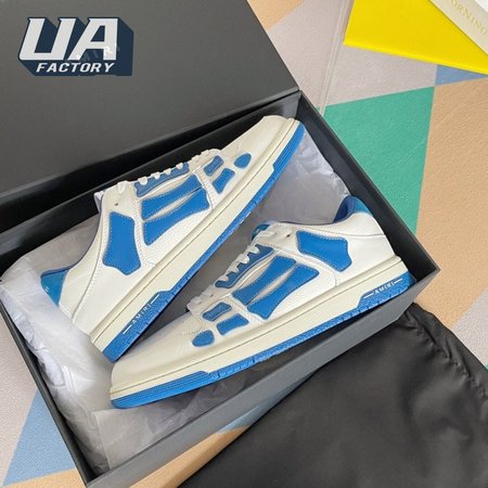 Amiri Skel Top Low White Blue