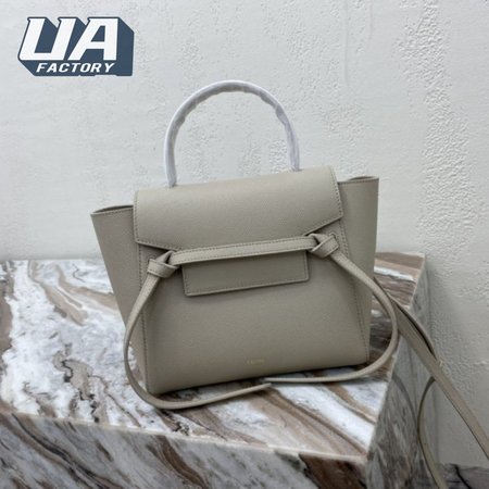 Celine Belt Nano Bag In Grained Calfskin