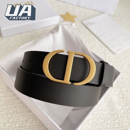 Dior Saddle Belt Calfskin Black