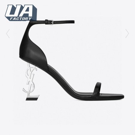 Saint Laurent YSL Opyum Sandals In Smooth Leather