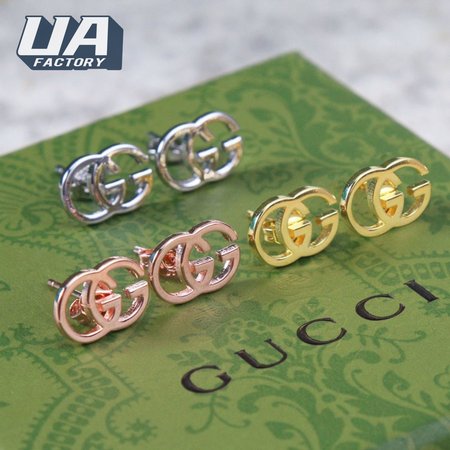 GUCCI GG Tissue Gold Earrings