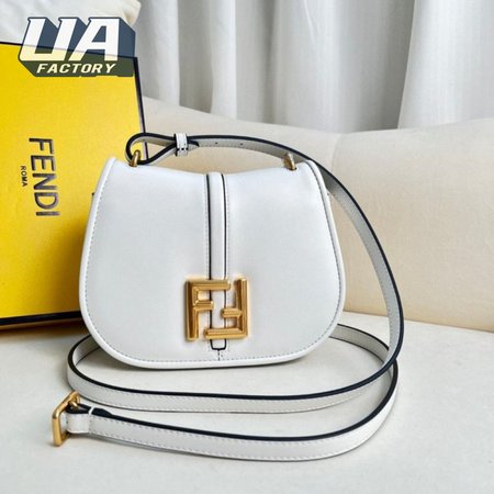 Fendi C'mon Nano White Leather Charm