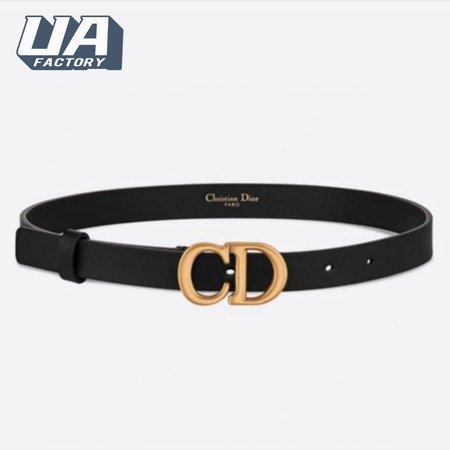 Dior Saddle Belt 20mm Black Smooth Calfskin