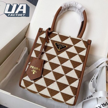 Prada Symbole Jacquard Fabric Micro Bag