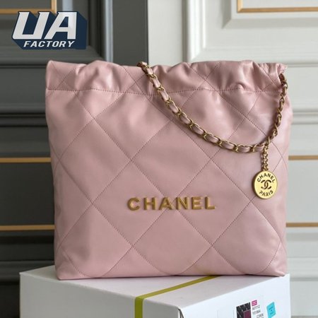 Chanel Calfskin Quilted Chanel 22 Rose Clair