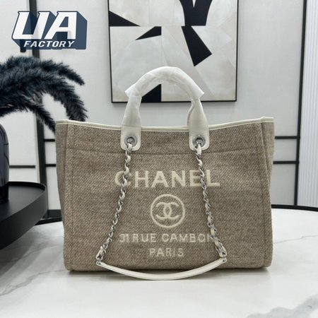 Chanel Medium Denim Deauville Shopping Tote