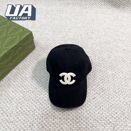 Chanel Cotton CC Cap Hat Black