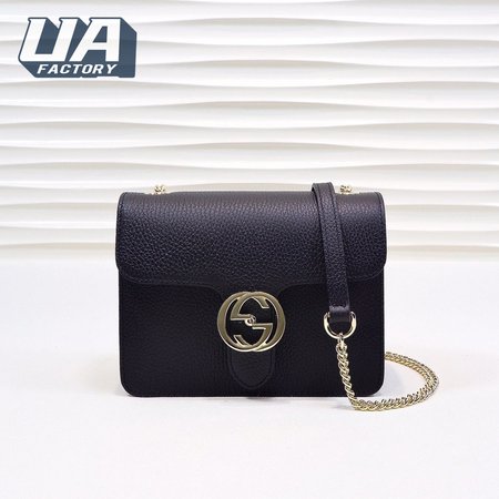 Gucci Interlocking G Shoulder Bag Small Black