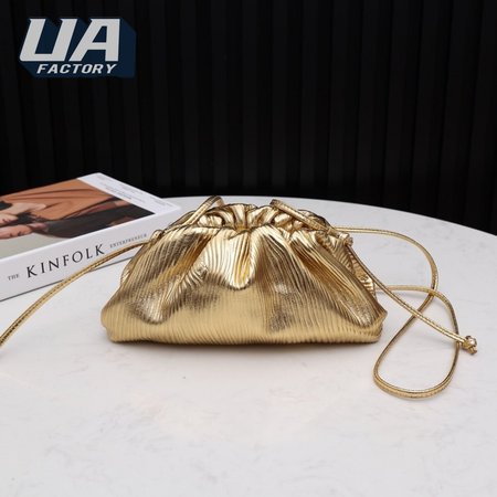 Bottega Veneta Mini Pouch Gold