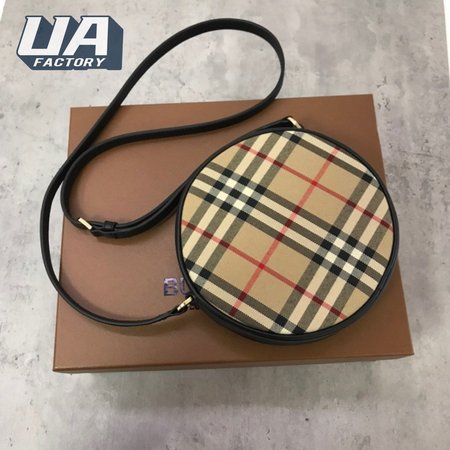 Burberry Vintage Check And Leather Louise Bag Archive Beige/Black 80580051