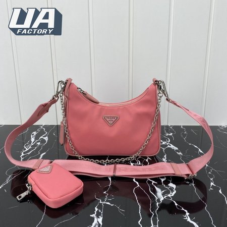 Prada Re-Edition 2005 Saffiano Leather Bag Petal Pink 1BH204