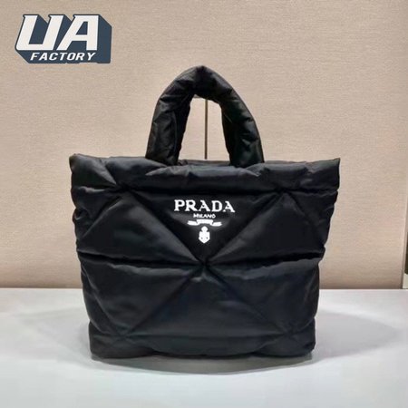 Prada Re-Nylon Padded Tote Bag Black 2VG082