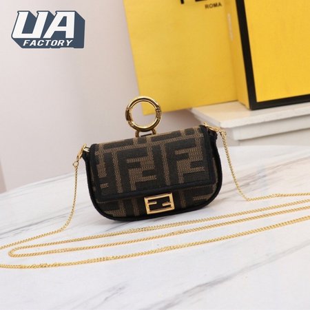 Fendi Nano Baguette Charm Brown 7AR844A6V5F17U4