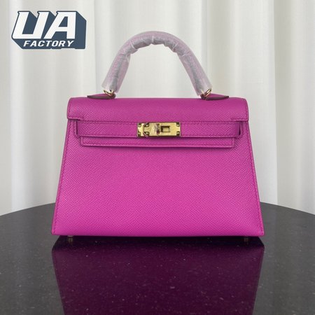 Hermes Mini Kelly 20 II Rose Pourpre Bag