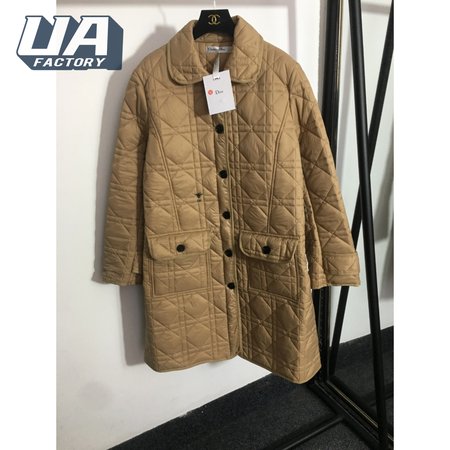 Dior CD Small Bee Rhombus Mid-Length Padded Coat