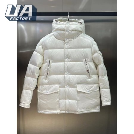 Moncler Chiablese Short Down Jacket Milk White