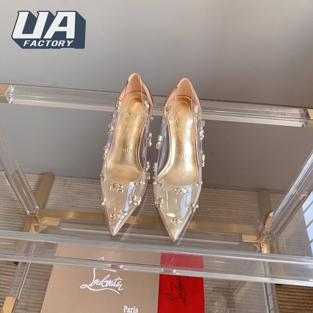 Christian Louboutin Women's Pink Degraqueen Embellished Pumps 100