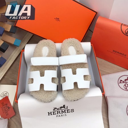 Hermes Chypre Sandal White