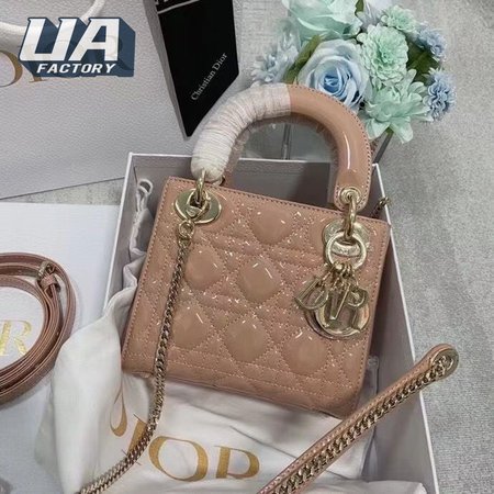 Dior Patent Cannage Lady Dior Red