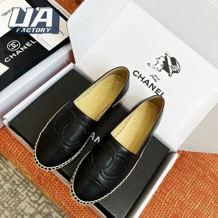 Chanel Espadrilles Lambskin Black 35-40