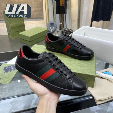 Gucci Ace Leather Sneaker Black Leather 35-44