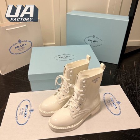 Prada Brushed-Leather Boots 35-40