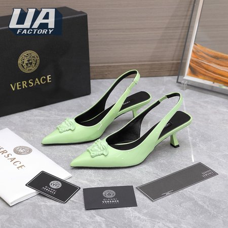 Versace La Medusa Slingback Pumps Green 34-42