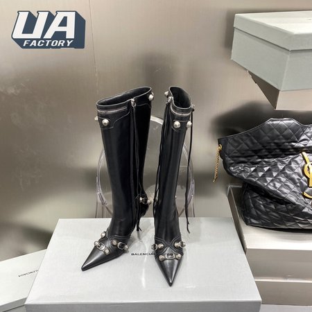 Balenciaga Cagole 90mm Boot In Black 35-40