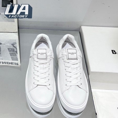 Balmain B-Court Trainers In Calfskin 35-41